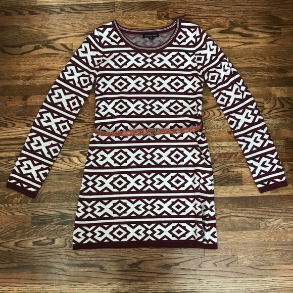 DOUBLE ZERO brand sweater dress with belt - size M - Picture 1 of 3